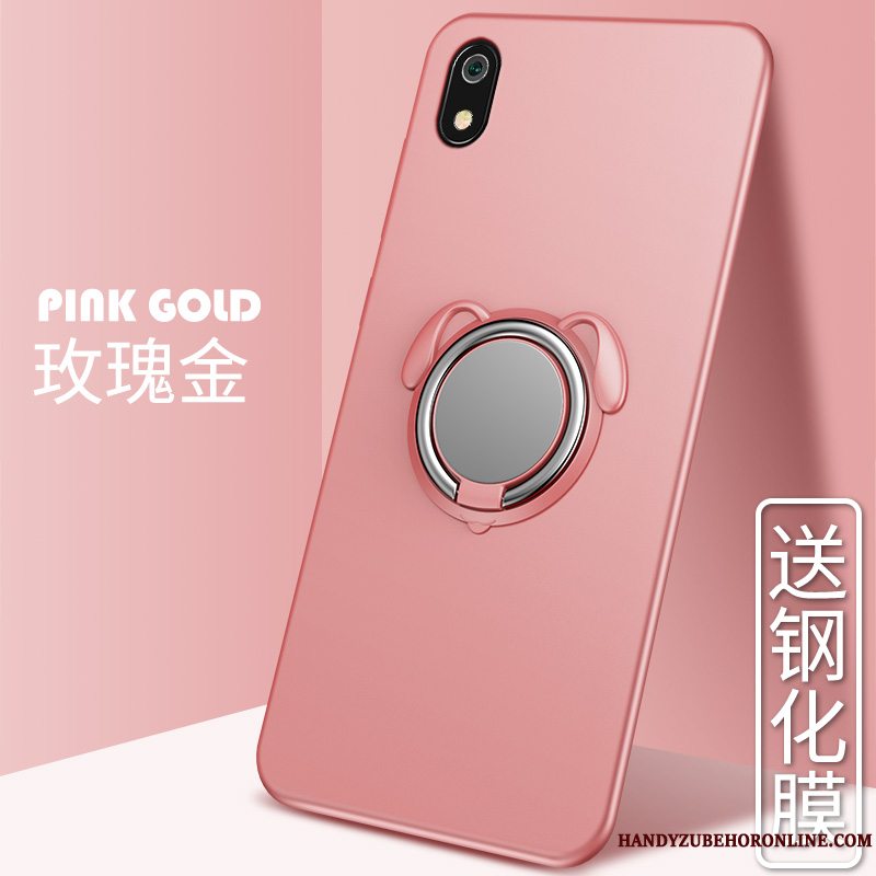 Etui Redmi 7a Tasker Anti-fald Magnetisk, Cover Redmi 7a Support Bil Rød