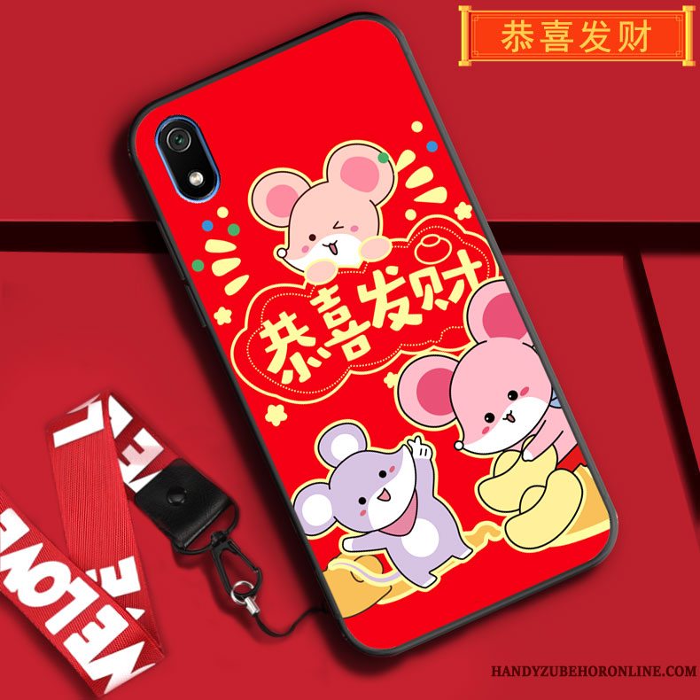 Etui Redmi 7a Tasker Anti-fald Telefon, Cover Redmi 7a Beskyttelse Rød Joyous