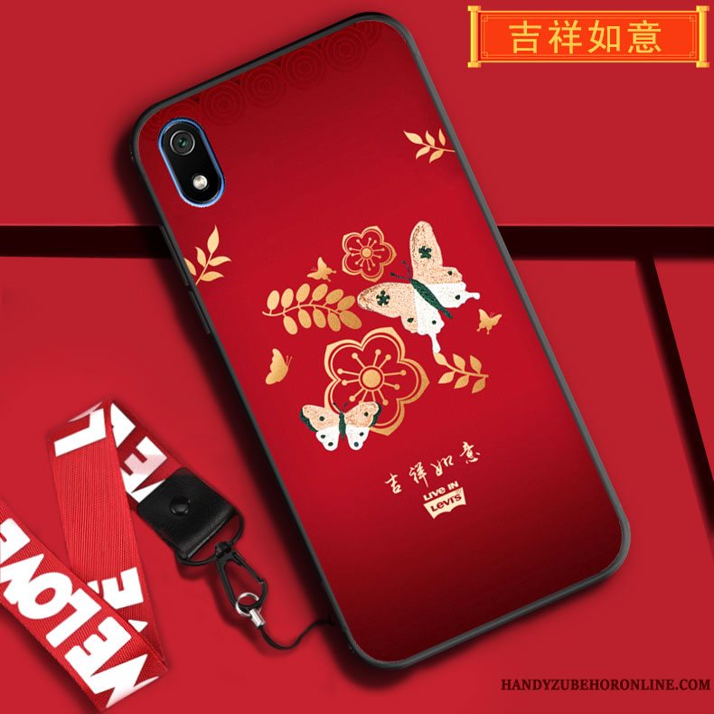 Etui Redmi 7a Tasker Anti-fald Telefon, Cover Redmi 7a Beskyttelse Rød Joyous