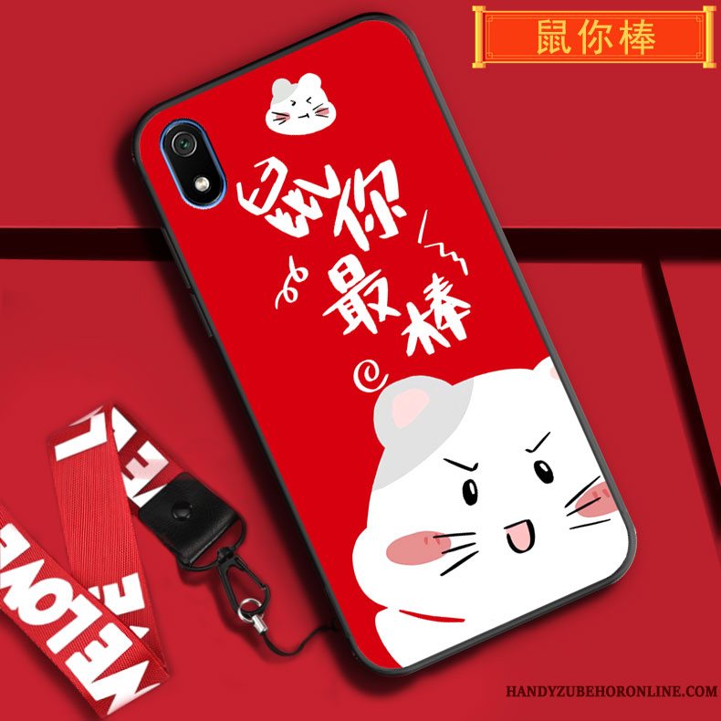 Etui Redmi 7a Tasker Anti-fald Telefon, Cover Redmi 7a Beskyttelse Rød Joyous