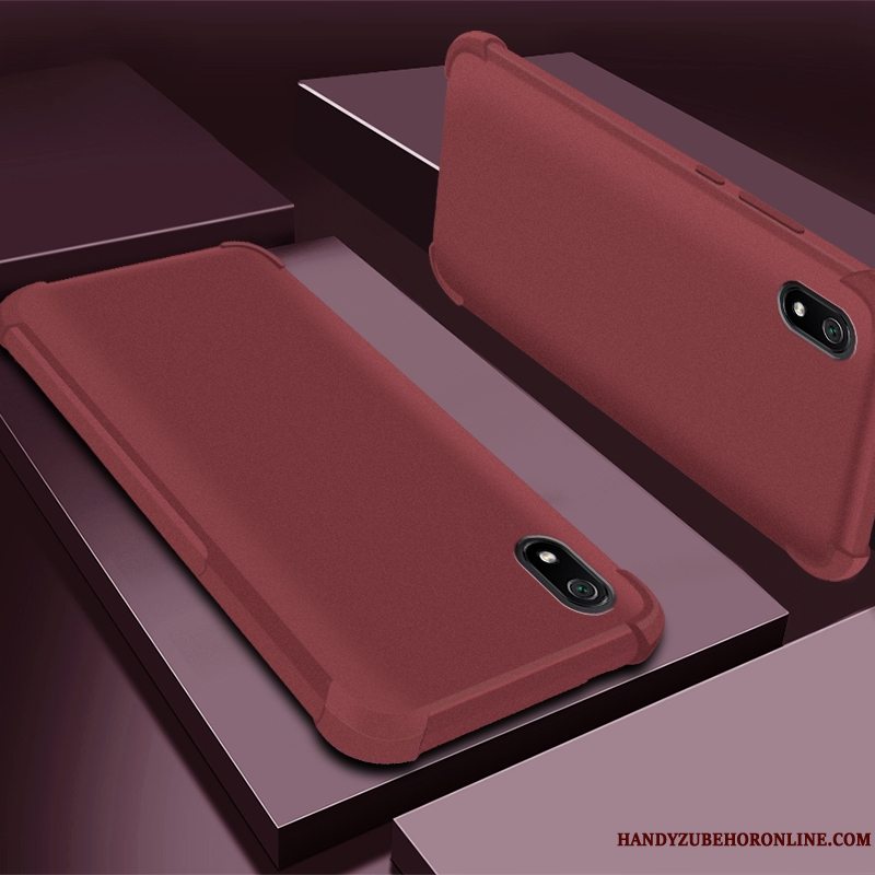 Etui Redmi 7a Tasker Nubuck Lilla, Cover Redmi 7a Silikone Rød Telefon