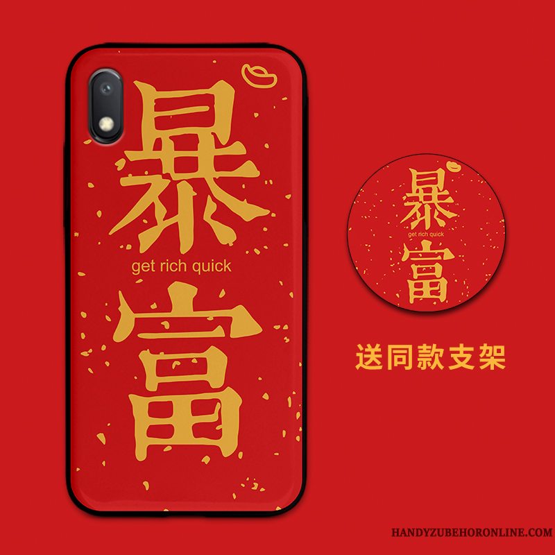 Etui Redmi 7a Tasker Ny Elskeren, Cover Redmi 7a Beskyttelse Rød Hård