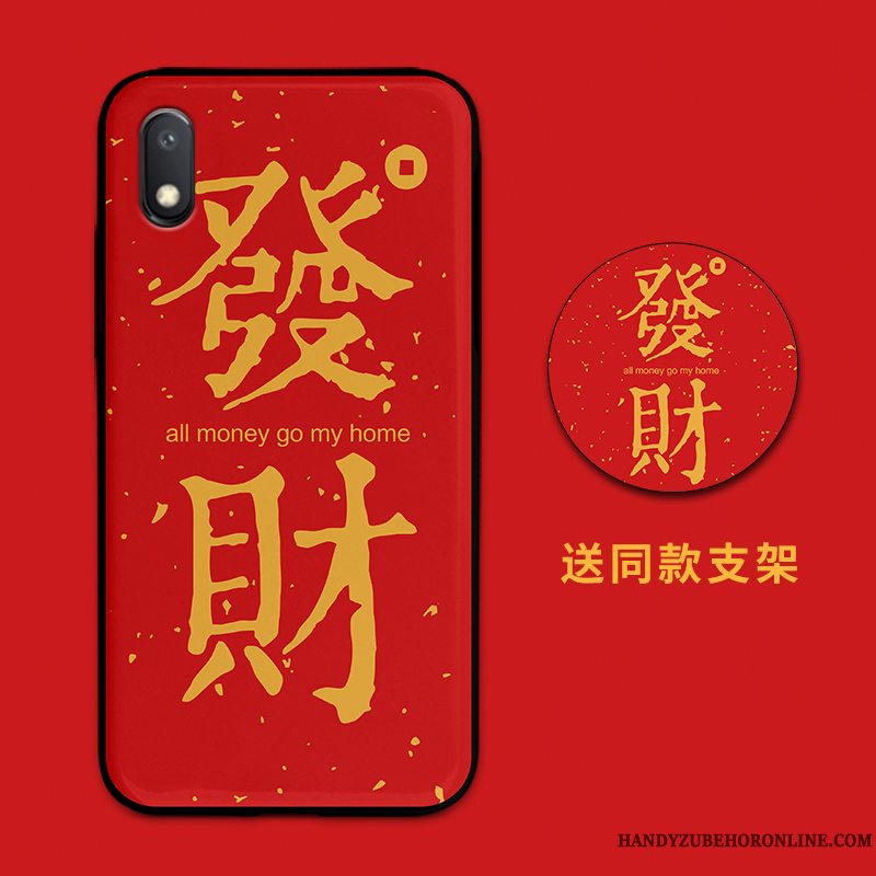 Etui Redmi 7a Tasker Ny Elskeren, Cover Redmi 7a Beskyttelse Rød Hård