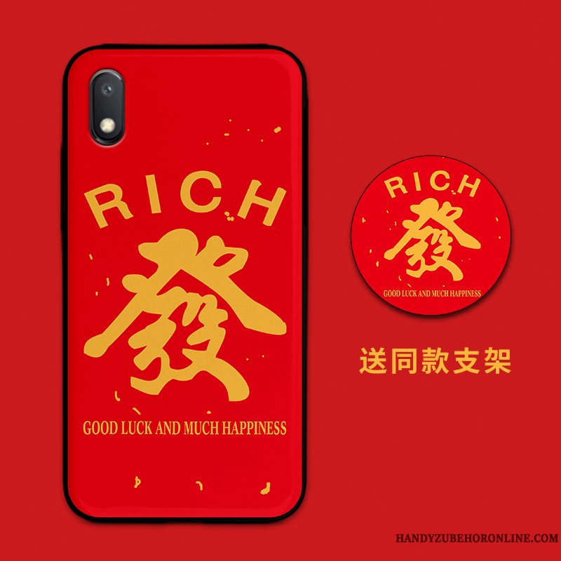 Etui Redmi 7a Tasker Ny Elskeren, Cover Redmi 7a Beskyttelse Rød Hård