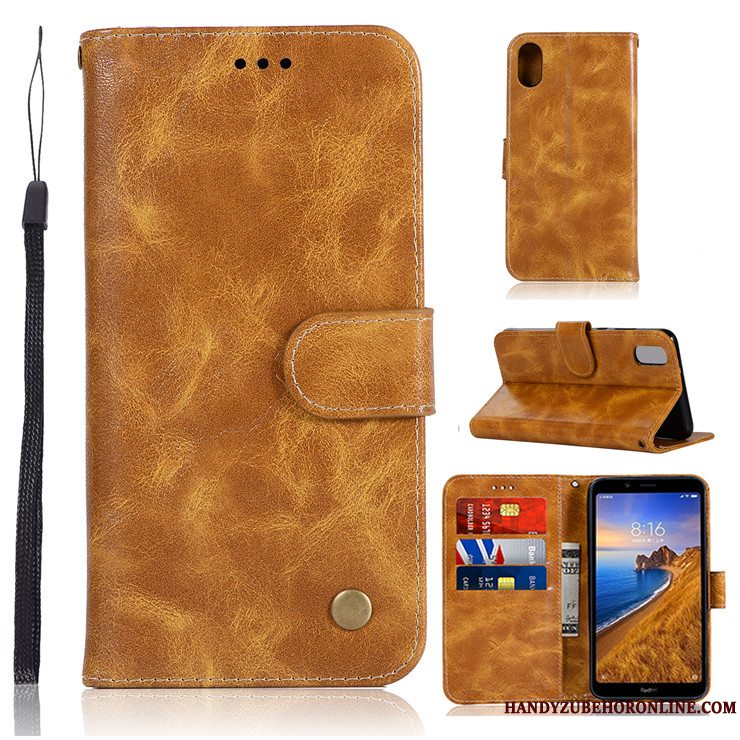 Etui Redmi 7a Tasker Sort Telefon, Cover Redmi 7a Folio Af Personlighed Lille Sektion