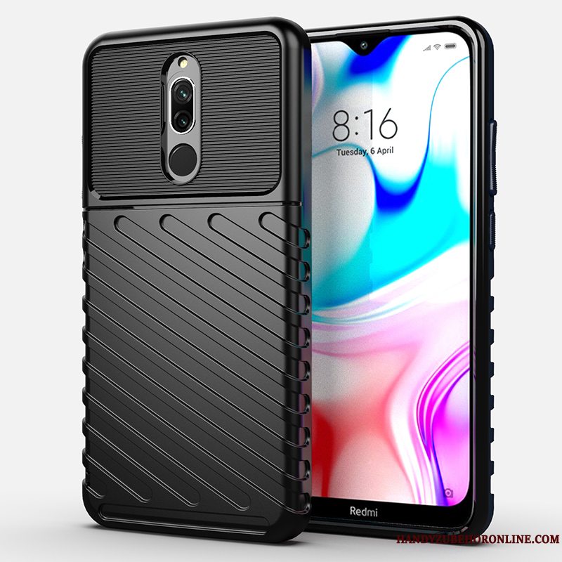 Etui Redmi 8 Beskyttelse Af Personlighed Trend, Cover Redmi 8 Kreativ Blå Telefon