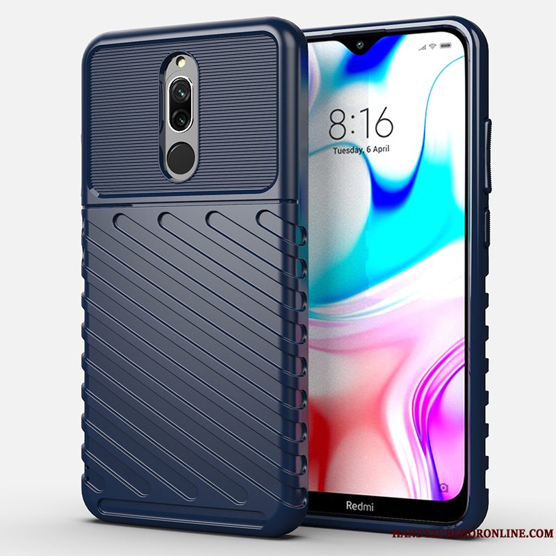 Etui Redmi 8 Beskyttelse Af Personlighed Trend, Cover Redmi 8 Kreativ Blå Telefon