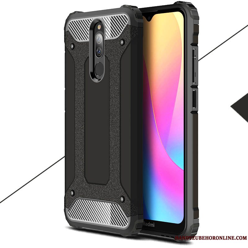 Etui Redmi 8 Blød Hård Nubuck, Cover Redmi 8 Tasker Hærdning Ny