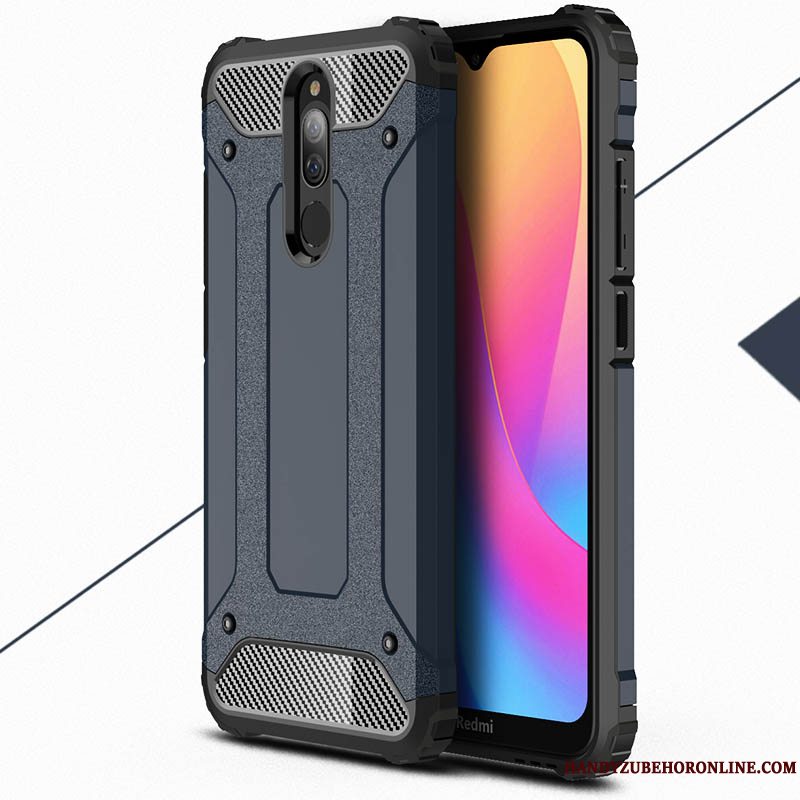 Etui Redmi 8 Blød Hård Nubuck, Cover Redmi 8 Tasker Hærdning Ny