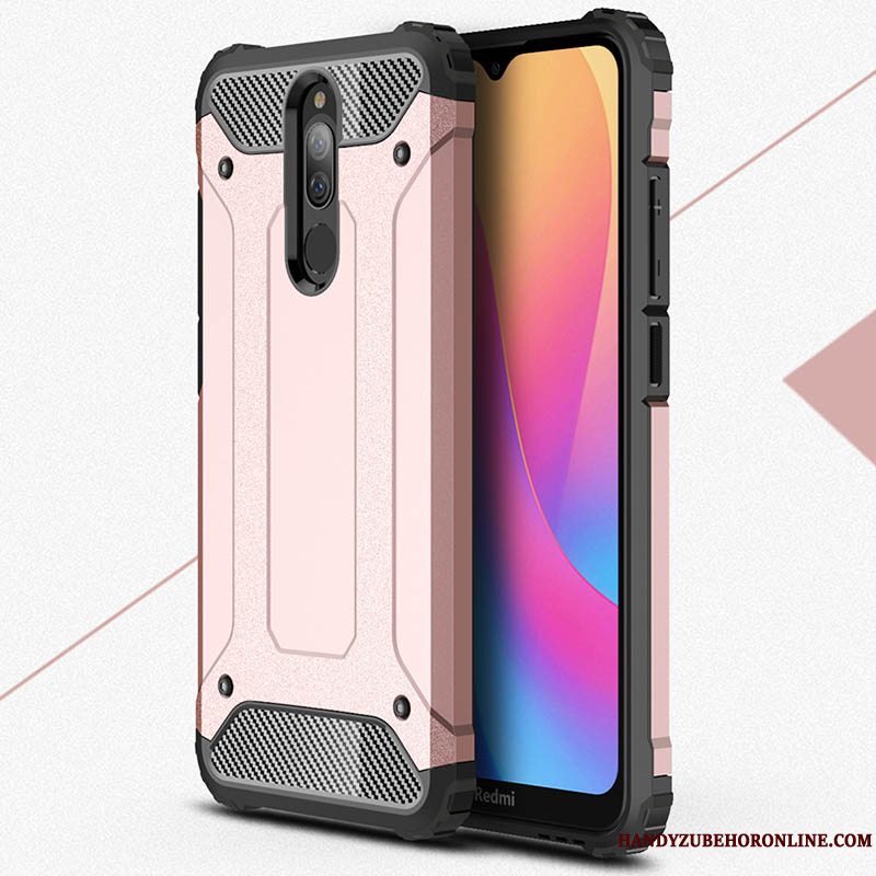 Etui Redmi 8 Blød Hård Nubuck, Cover Redmi 8 Tasker Hærdning Ny