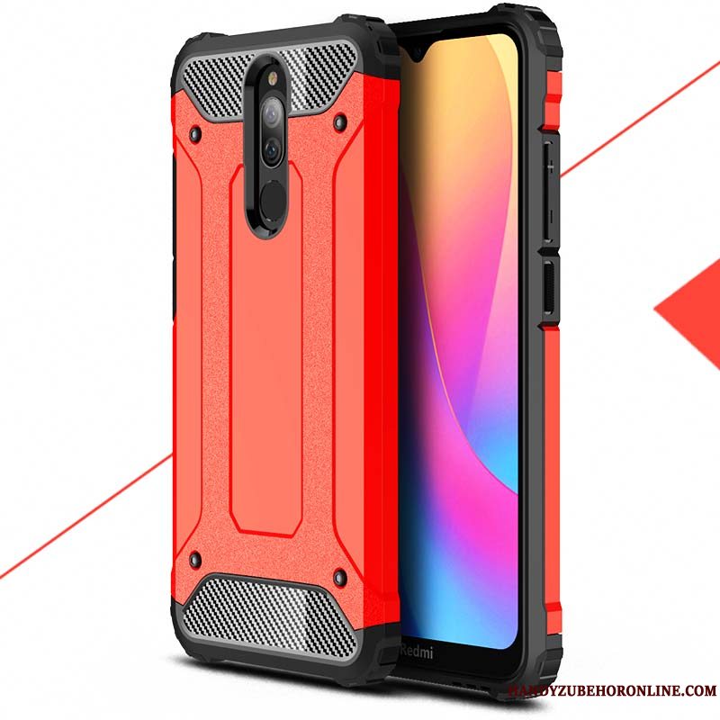 Etui Redmi 8 Blød Hård Nubuck, Cover Redmi 8 Tasker Hærdning Ny