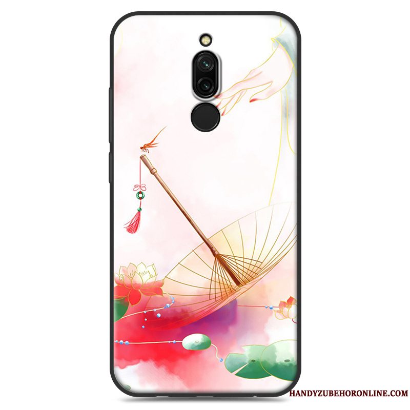 Etui Redmi 8 Kreativ Anti-fald Lille Sektion, Cover Redmi 8 Blød Rød Telefon