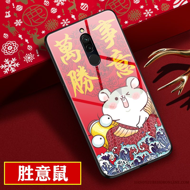 Etui Redmi 8 Kreativ Telefonglas, Cover Redmi 8 Cartoon Hård Simple