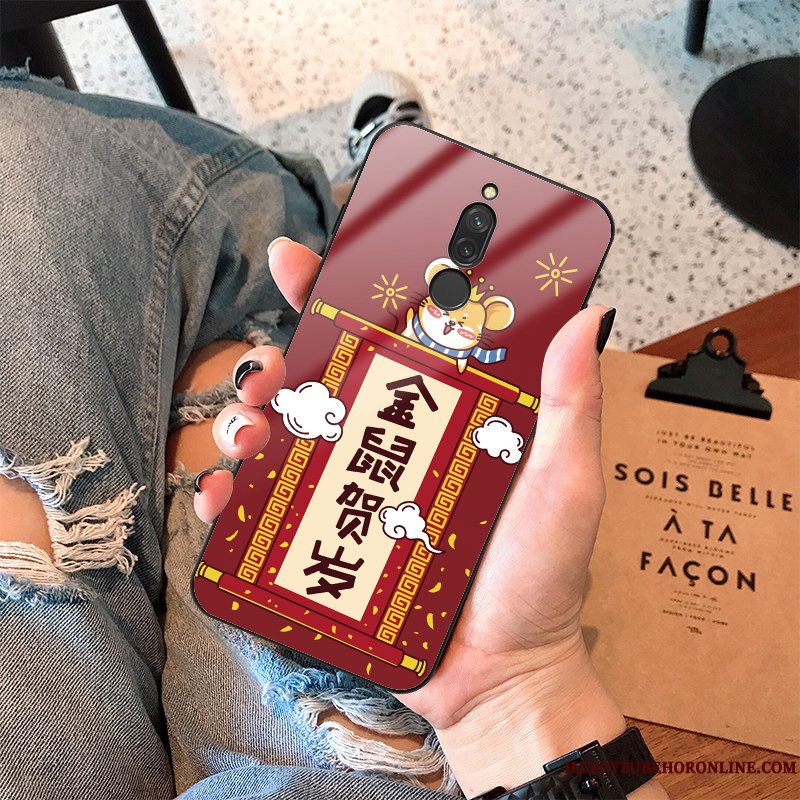 Etui Redmi 8 Silikone Net Red Trend, Cover Redmi 8 Beskyttelse Rotte Telefon