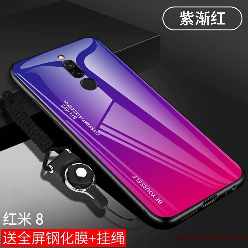 Etui Redmi 8 Silikone Spejl Anti-fald, Cover Redmi 8 Kreativ Tynd Lille Sektion