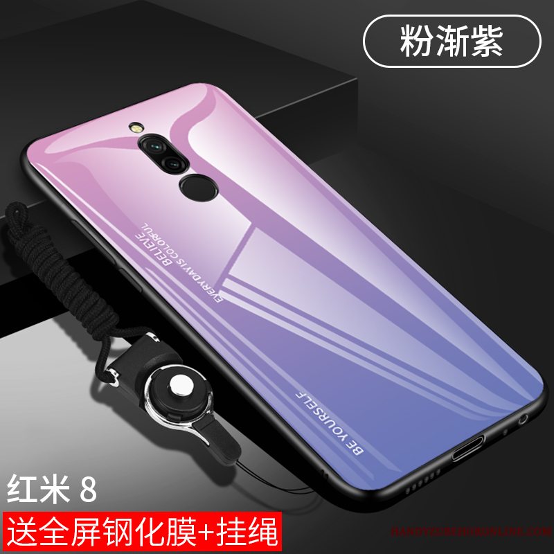 Etui Redmi 8 Silikone Spejl Anti-fald, Cover Redmi 8 Kreativ Tynd Lille Sektion