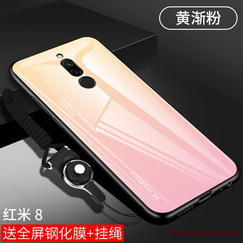 Etui Redmi 8 Silikone Spejl Anti-fald, Cover Redmi 8 Kreativ Tynd Lille Sektion