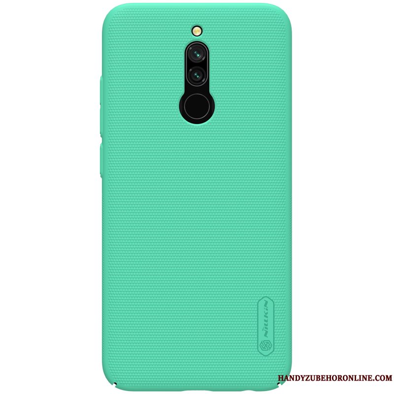 Etui Redmi 8 Support Rød Lille Sektion, Cover Redmi 8 Tasker Sort Tynd