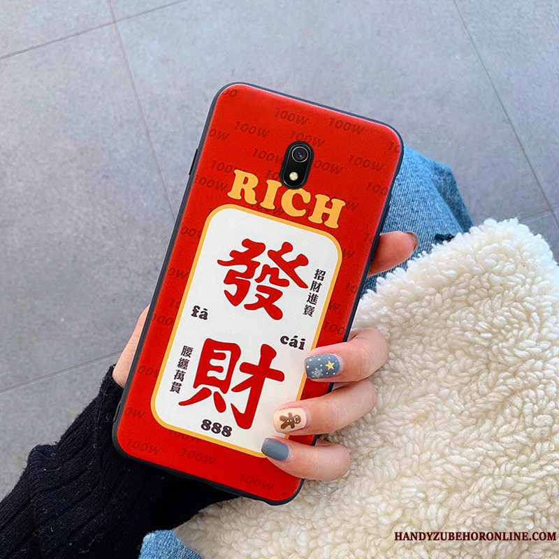 Etui Redmi 8a Beskyttelse Telefontynd, Cover Redmi 8a Cartoon Rød Ny