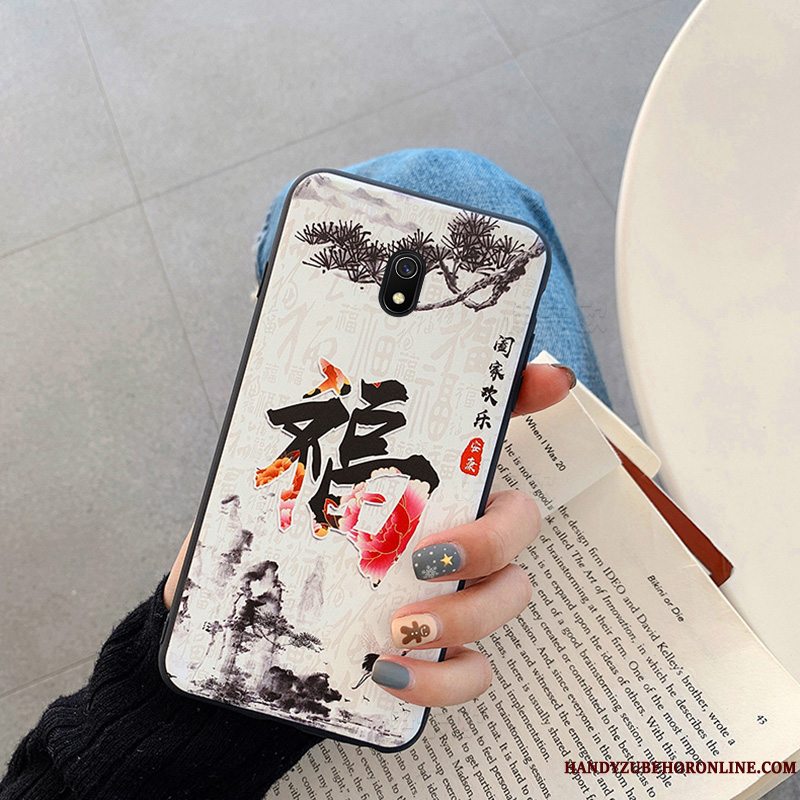 Etui Redmi 8a Beskyttelse Telefontynd, Cover Redmi 8a Cartoon Rød Ny