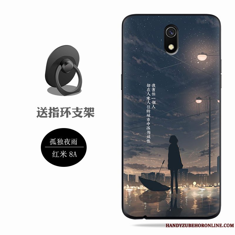 Etui Redmi 8a Blød Anti-fald Nubuck, Cover Redmi 8a Silikone Telefonrød