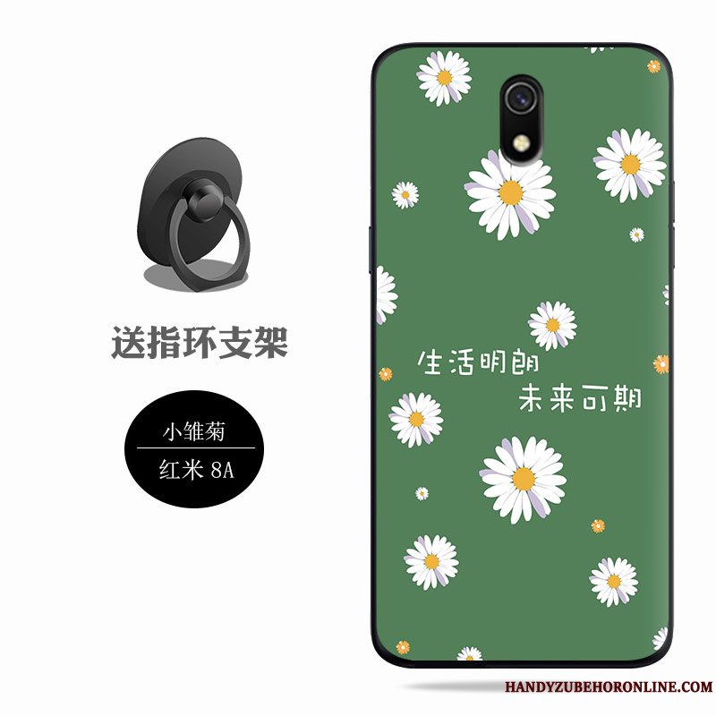 Etui Redmi 8a Blød Anti-fald Nubuck, Cover Redmi 8a Silikone Telefonrød