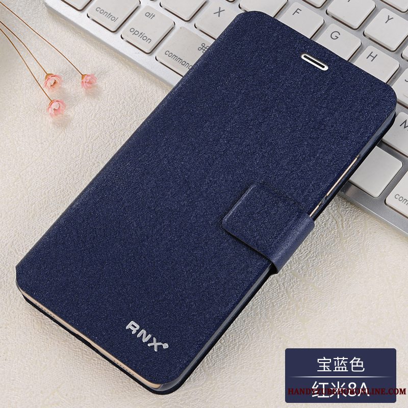 Etui Redmi 8a Blød Telefonrød, Cover Redmi 8a Folio Anti-fald Lille Sektion