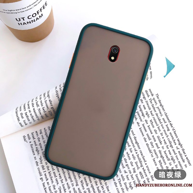 Etui Redmi 8a Mode Grøn Nubuck, Cover Redmi 8a Beskyttelse Hård Elskeren