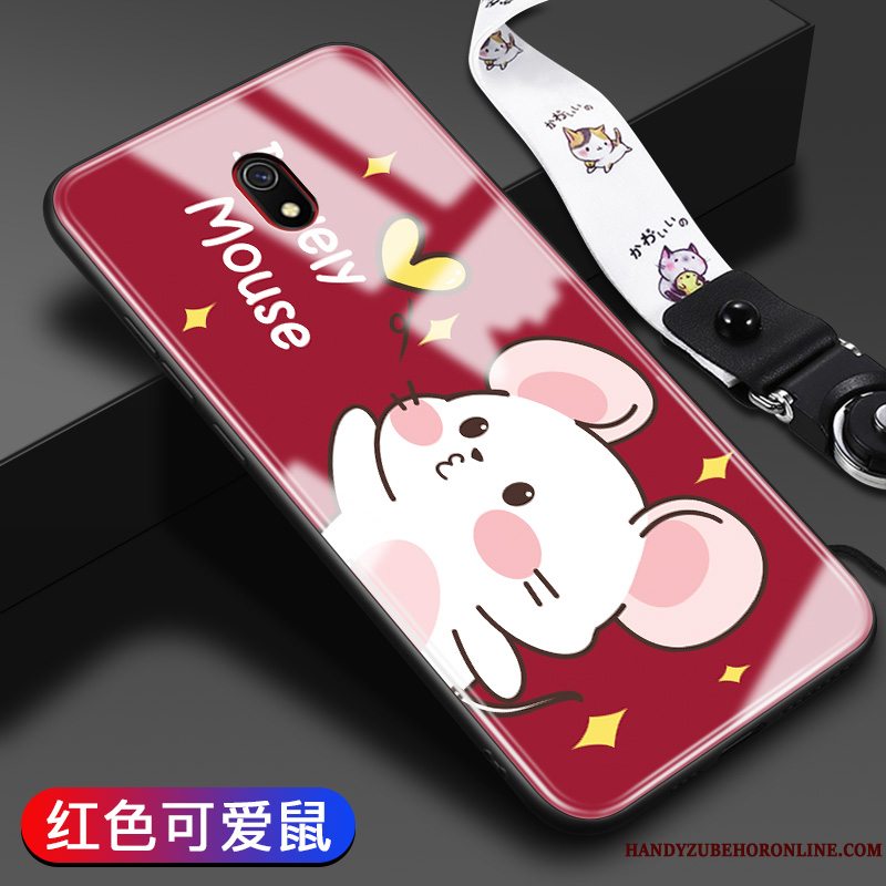 Etui Redmi 8a Tasker Elskeren Telefon, Cover Redmi 8a Blød Lyserød Glas