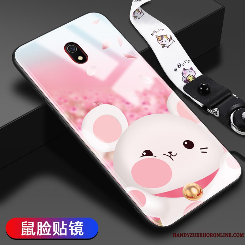 Etui Redmi 8a Tasker Elskeren Telefon, Cover Redmi 8a Blød Lyserød Glas