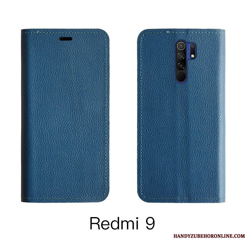 Etui Redmi 9 Beskyttelse Orange Kort, Cover Redmi 9 Tasker Cow Telefon