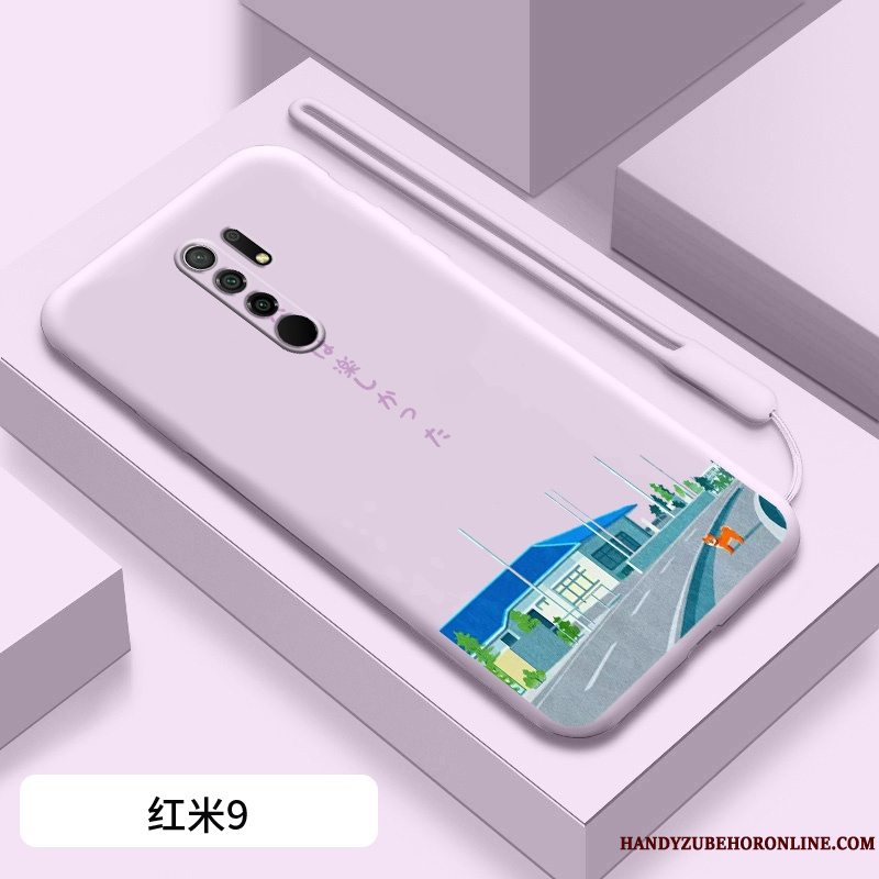 Etui Redmi 9 Kreativ Rød Frisk, Cover Redmi 9 Blød Telefonny