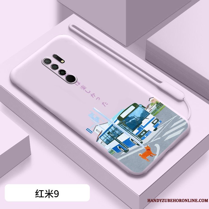 Etui Redmi 9 Kreativ Rød Frisk, Cover Redmi 9 Blød Telefonny