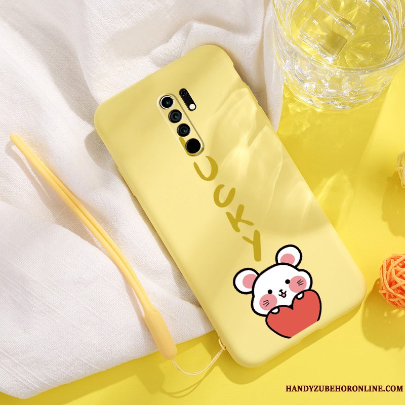 Etui Redmi 9 Kreativ Smuk Rød, Cover Redmi 9 Blød Blå Telefon