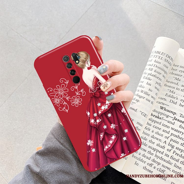 Etui Redmi 9 Mode Net Red Telefon, Cover Redmi 9 Kreativ Anti-fald Grøn