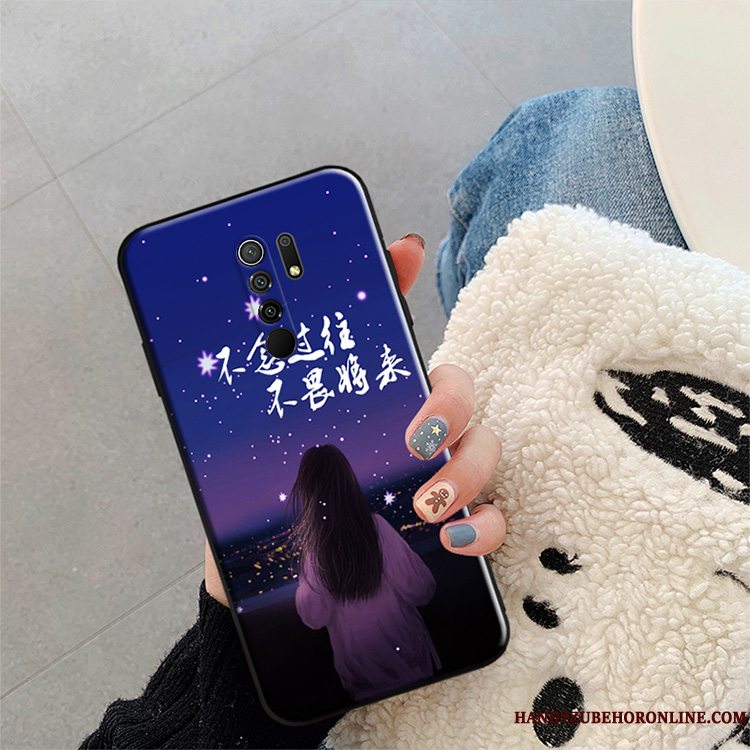 Etui Redmi 9 Mode Net Red Telefon, Cover Redmi 9 Kreativ Anti-fald Grøn