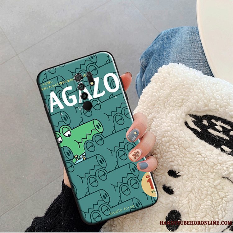 Etui Redmi 9 Mode Net Red Telefon, Cover Redmi 9 Kreativ Anti-fald Grøn