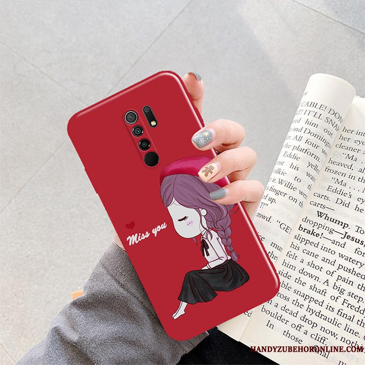 Etui Redmi 9 Mode Net Red Telefon, Cover Redmi 9 Kreativ Anti-fald Grøn