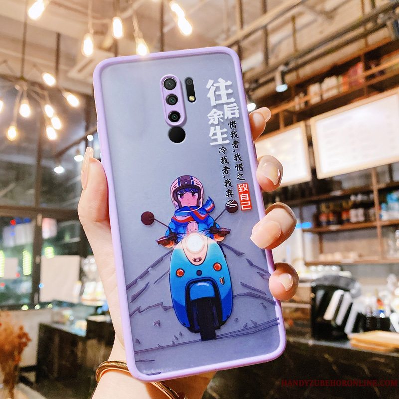 Etui Redmi 9 Tasker Blå Vind, Cover Redmi 9 Silikone Lille Sektion Elskeren