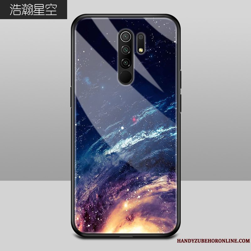 Etui Redmi 9 Tasker Scenery Hård, Cover Redmi 9 Mode Glas Telefon