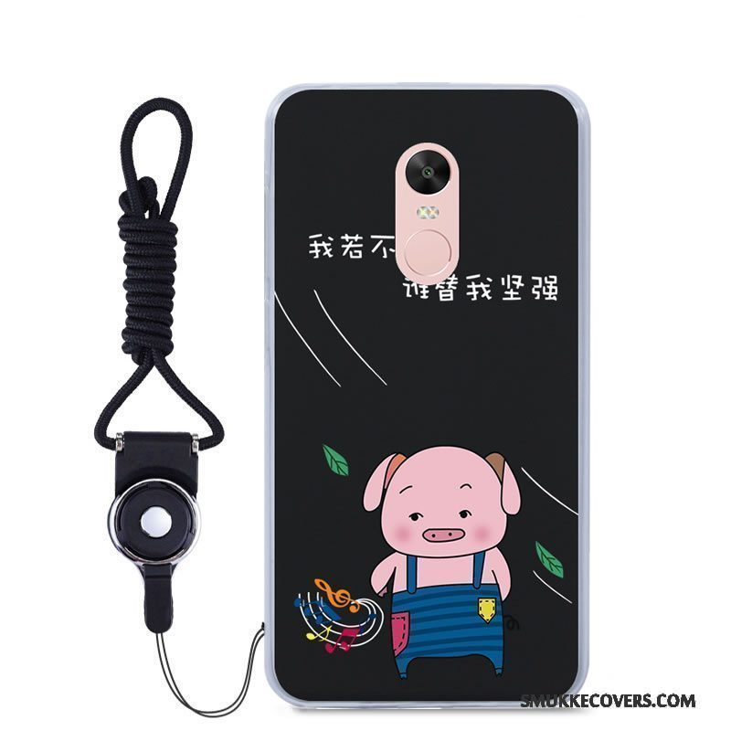 Etui Redmi Note 4x Blød Tilpas Rød, Cover Redmi Note 4x Cartoon Telefonfarve