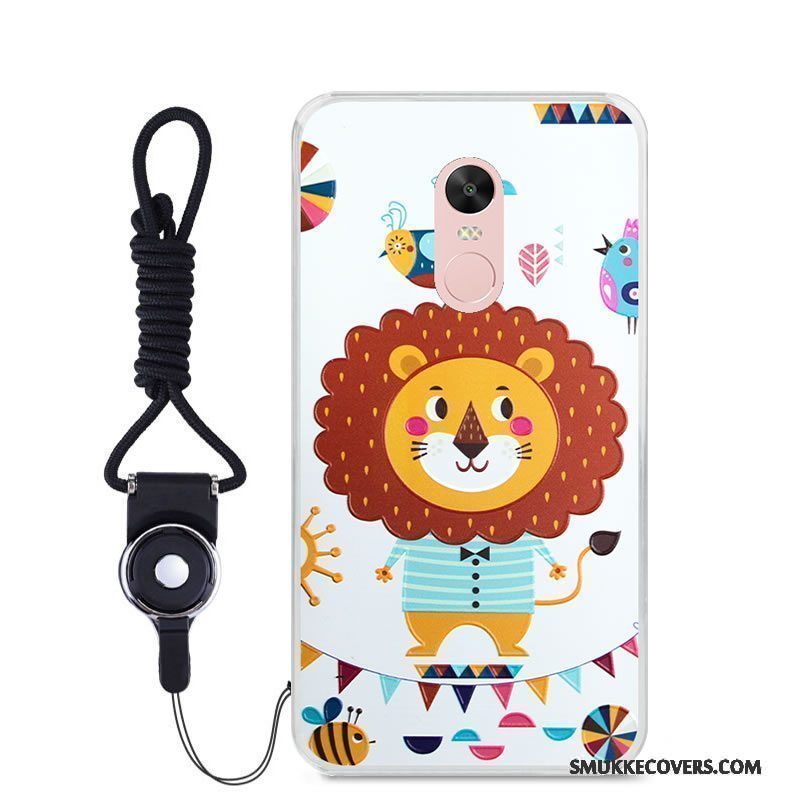 Etui Redmi Note 4x Blød Tilpas Rød, Cover Redmi Note 4x Cartoon Telefonfarve