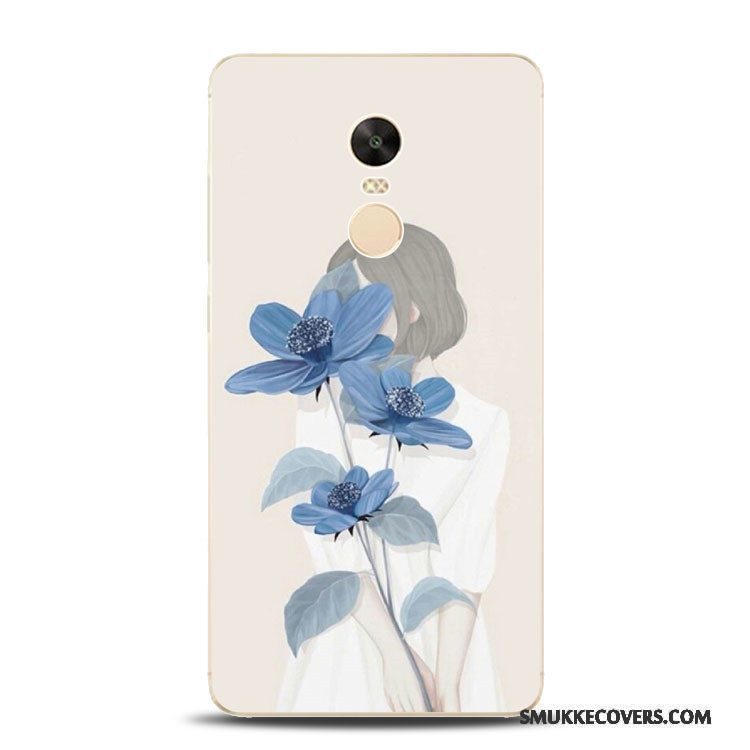 Etui Redmi Note 4x Relief Telefongrøn, Cover Redmi Note 4x Tasker Anti-fald Blomster