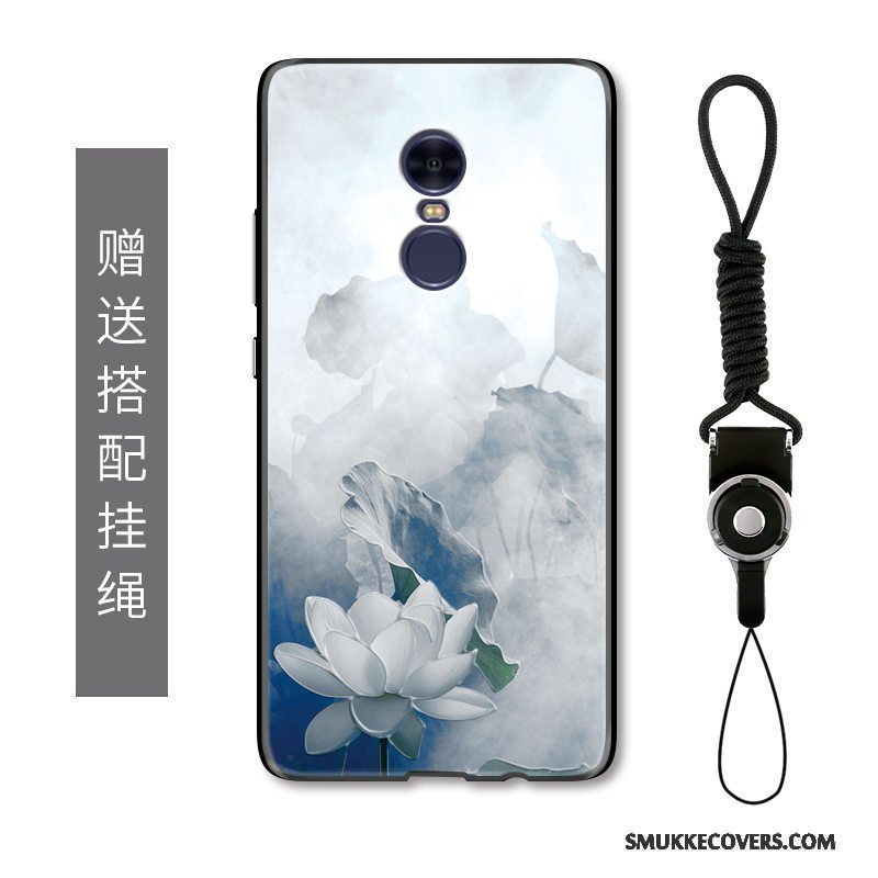 Etui Redmi Note 4x Vintage Kinesisk Stil Hvid, Cover Redmi Note 4x Beskyttelse Hængende Ornamenter Blomster