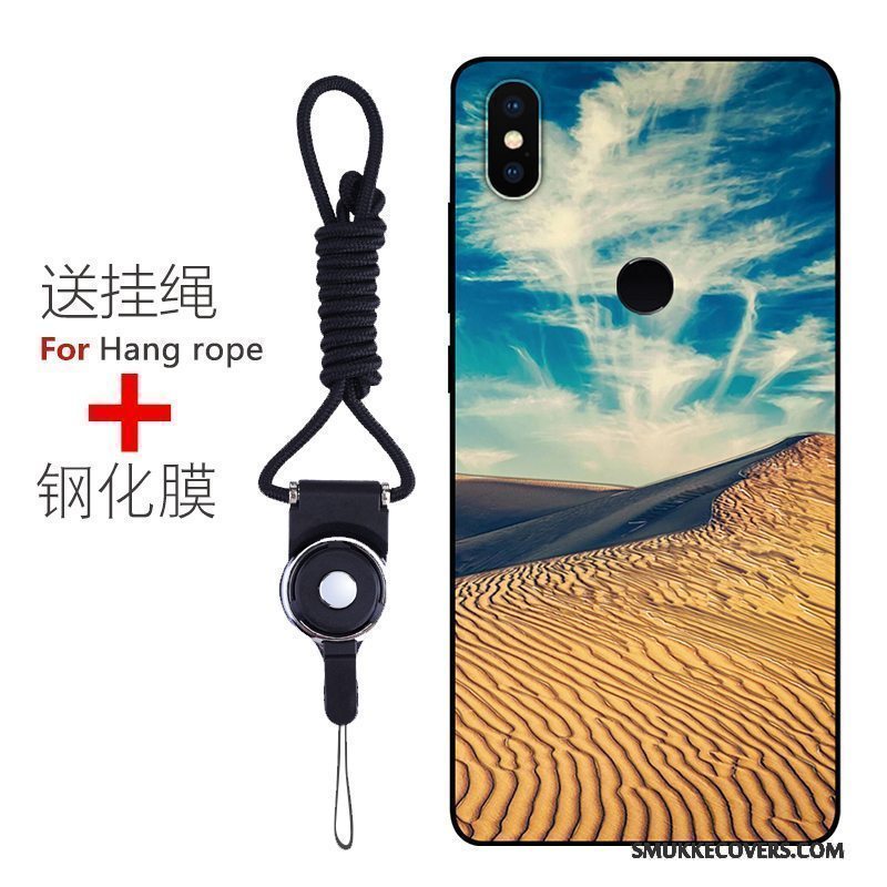 Etui Redmi Note 5 Beskyttelse Anti-fald Nubuck, Cover Redmi Note 5 Blød Lyserød Telefon