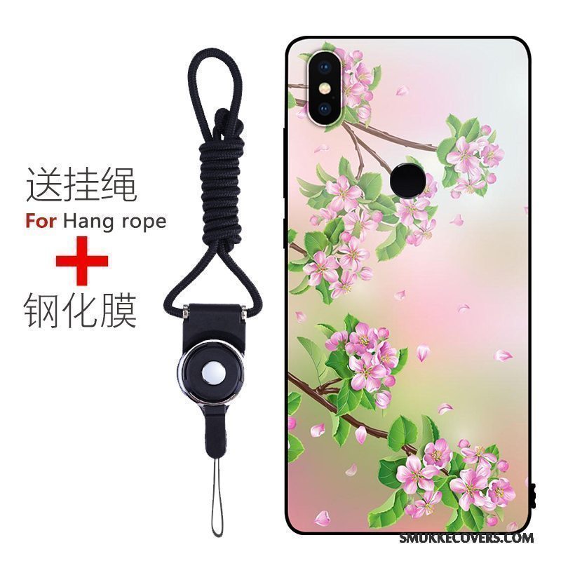 Etui Redmi Note 5 Beskyttelse Anti-fald Nubuck, Cover Redmi Note 5 Blød Lyserød Telefon