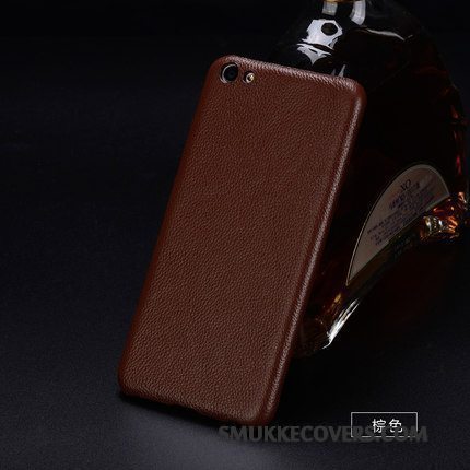 Etui Redmi Note 5 Læder Litchi Rød, Cover Redmi Note 5 Luksus Telefontilpas