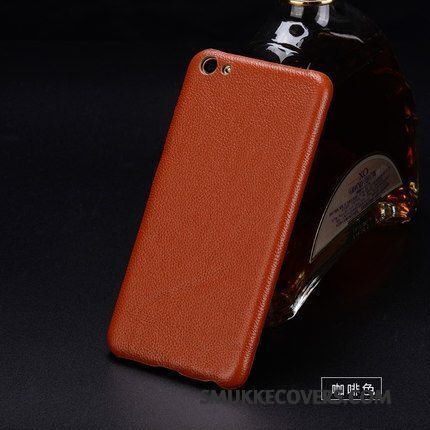 Etui Redmi Note 5 Læder Litchi Rød, Cover Redmi Note 5 Luksus Telefontilpas