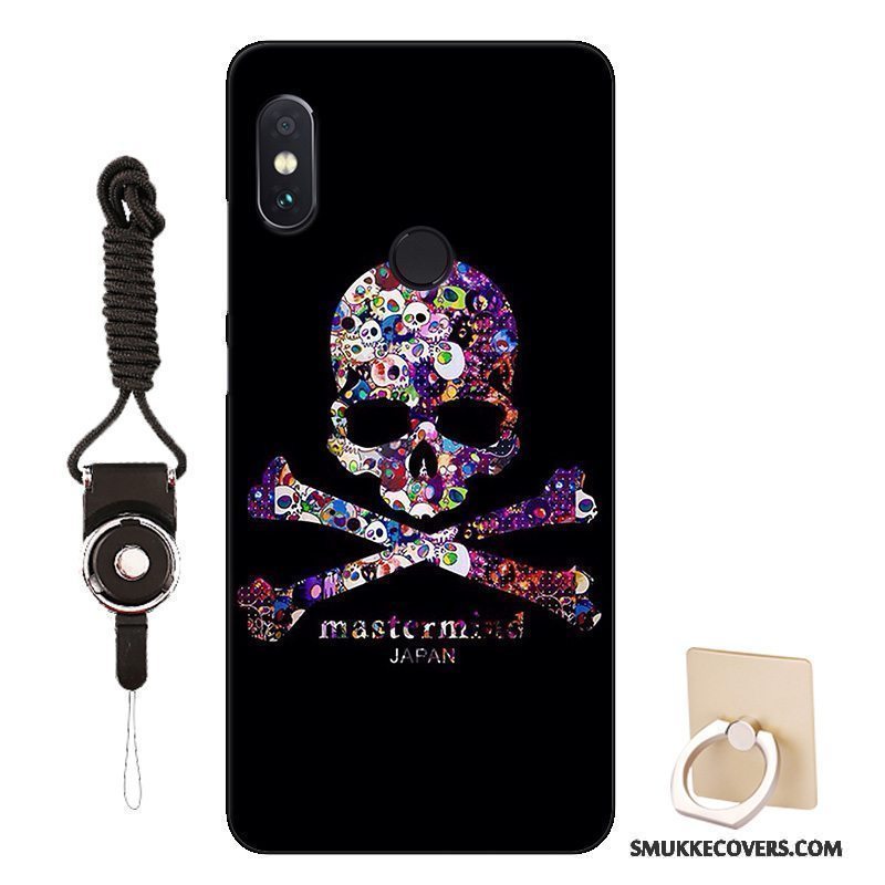 Etui Redmi Note 5 Pro Blød Rød Lille Sektion, Cover Redmi Note 5 Pro Cartoon Telefonsort