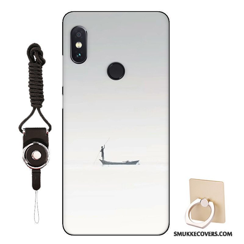 Etui Redmi Note 5 Pro Blød Rød Lille Sektion, Cover Redmi Note 5 Pro Cartoon Telefonsort